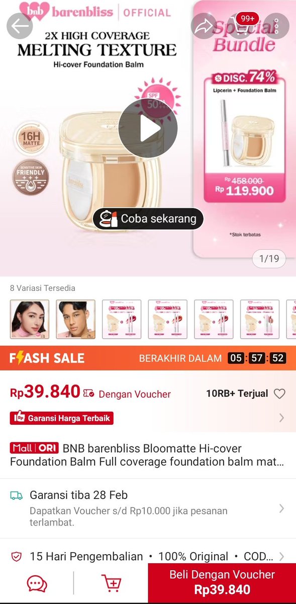 deIobelia's tweet photo. Lagi butuh foundi atau foundi di rumah sudah habis? Mumpung lagi murce loh ini

🔗 https://t.co/gJ7Da8AU8h https://t.co/w1gbw7eDqe