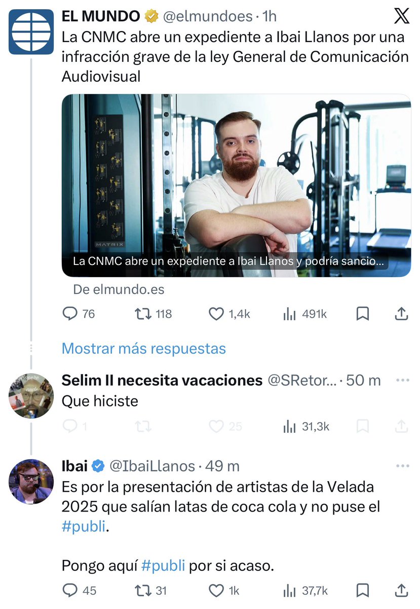 wallstwolverine's tweet photo. Es absolutamente surrealista lo de Ibai y la CNMC. https://t.co/QK4VECMBVA