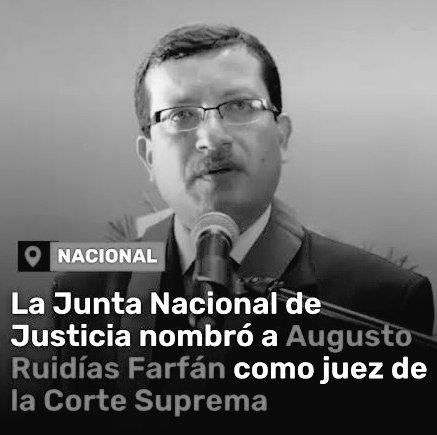 Ervasa2's tweet image. Augusto Ruidías Farfán está vinculado a las polémicas llamadas de César Hinostroza, pero la @JNJPeru lo nombra juez supremo y todavía por unanimidad.
Indudablemente algo huele mal en esta elección y para nada bueno lo elige esta JNJ de corte naranja.