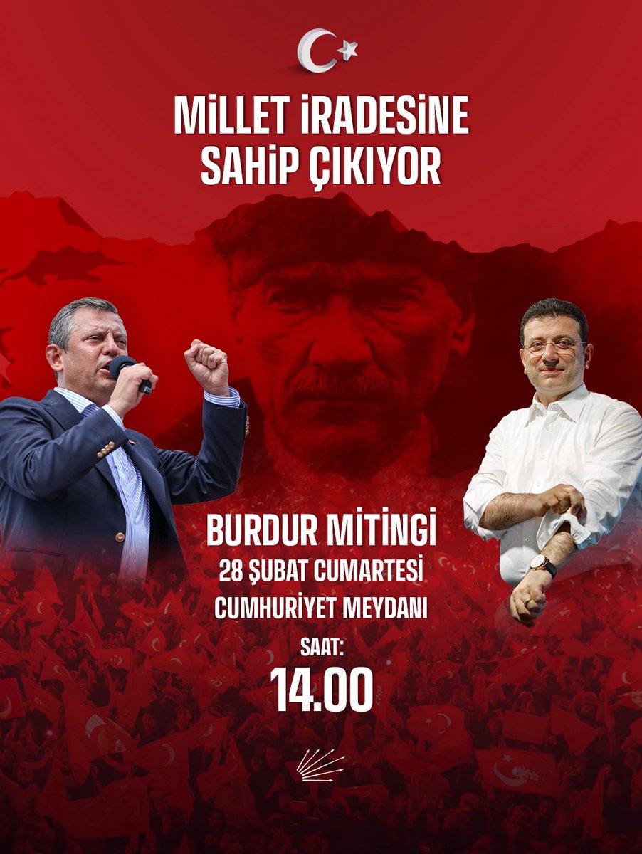 Cumartesi günü, göller diyarı Burdur’da tek yürek oluyoruz!

Milletin iradesine, adalete ve demokrasiye; helal oylarla seçilmiş belediye başkanlarımıza ve haksız yere özgürlüğünden mahrum bırakılan tüm siyasi tutsaklara ülkemizin dört bir yanında kararlılıkla sahip çıkıyoruz.