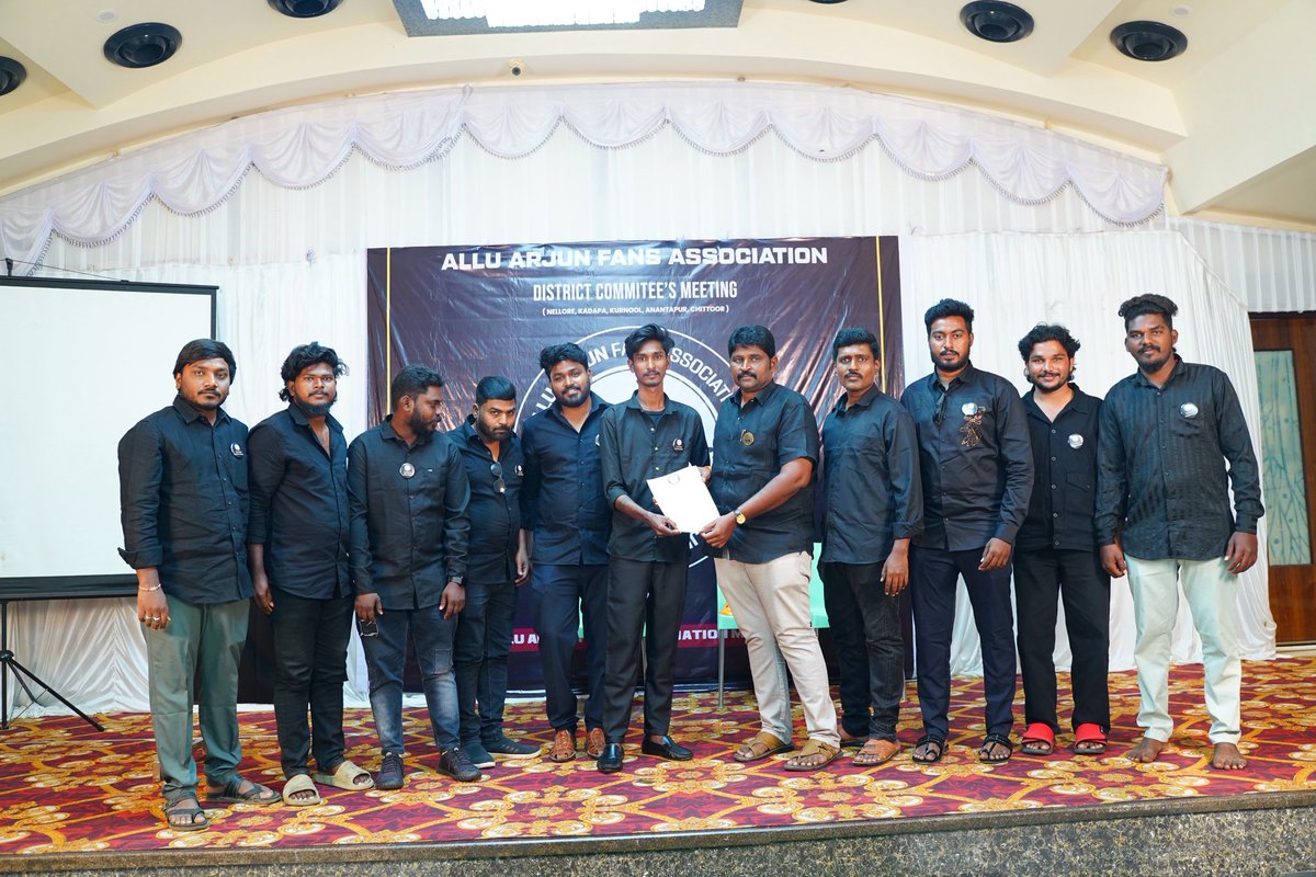 AAFAOnline's tweet photo. Allu Arjun Fans Association – Kadapa District Committee.

Hearty congratulations to all the committee members. Wishing you great success in your responsibilities and service. https://t.co/TtgZlLjMuV