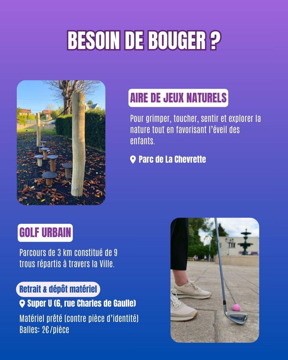 📅 Agenda du week-end

➡️ Plus d’infos sur notre site : mairie-deuillabarre.fr/evenements/

#actudlb #agenda #origami  #deuillabarre #exposition #art #sortieenfamille #sport #golfurbain #golf