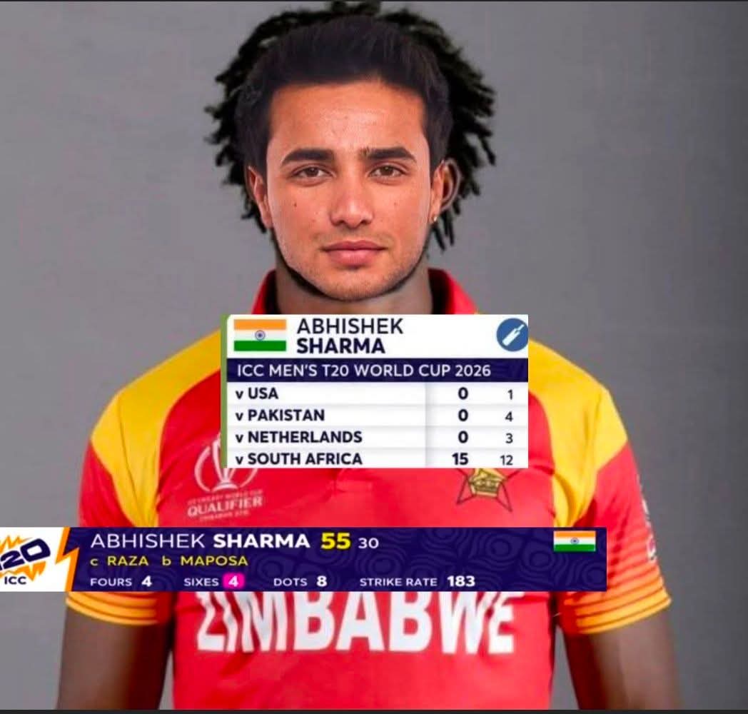 SportsPulse_PK's tweet photo. Zimshek Slogger Sharma 🔥🔥
#IndvsZim 
#WorldCup2026 https://t.co/uU63MFjQWM