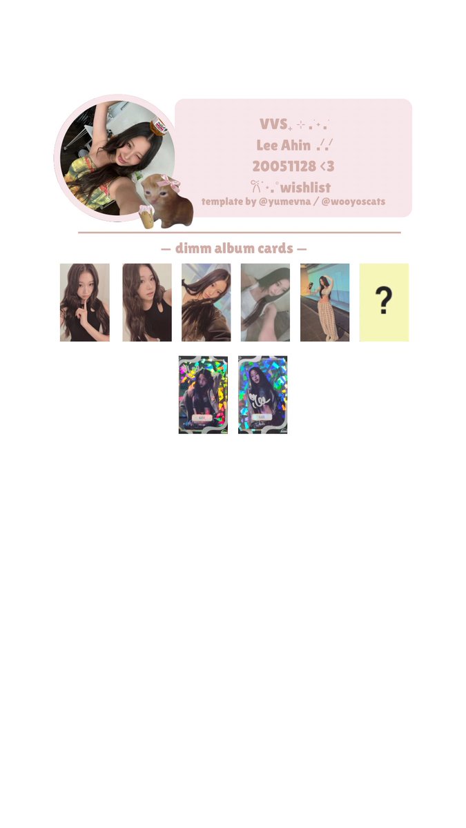 wooyoscats's tweet photo. vvs d.i.m.m all member album template https://t.co/CPc1bYI8gg