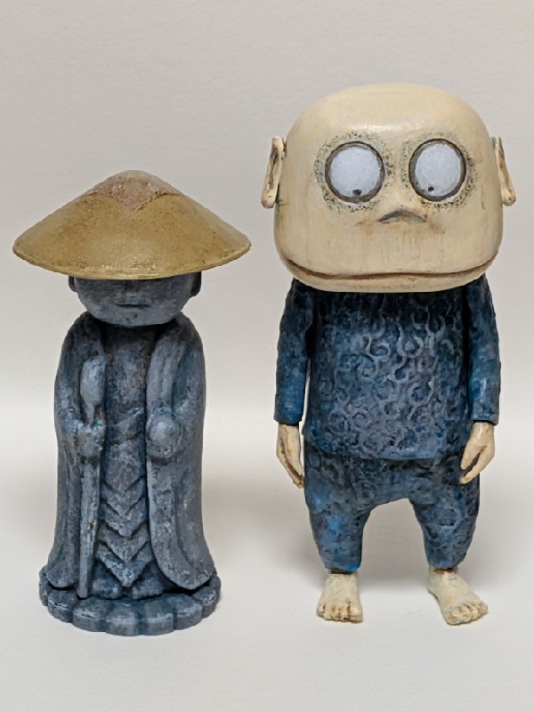 座敷わらしのプラモデル、なんか味わい深くて良い(^o^)。服の模様が謎だけど…
デカ目の台が付いてて雪景色のジオラマにしろってことでしたが、ちょっとデカいので本体だけで完成としました。
#童友社
#妖怪プラモ