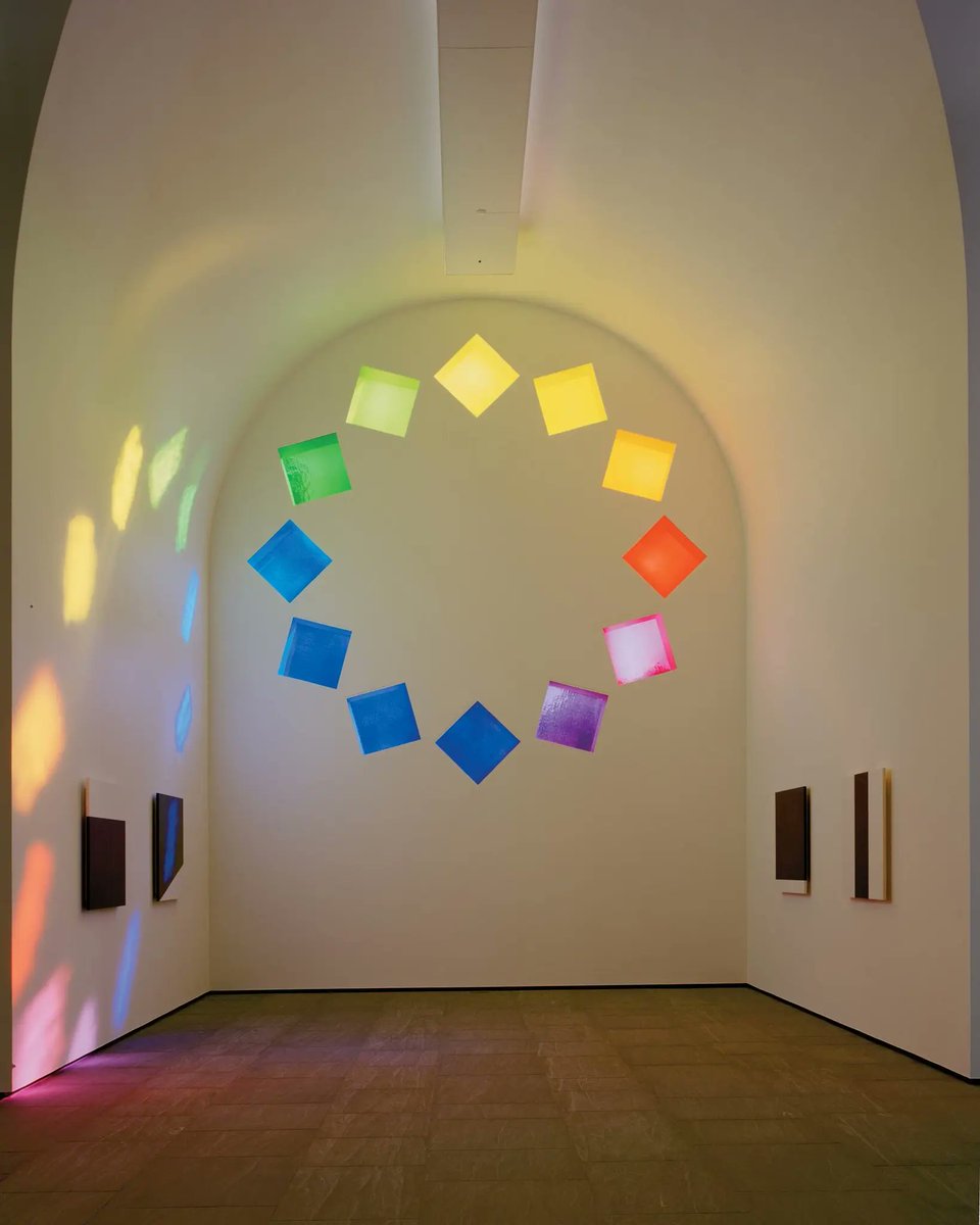 archivebycosmos's tweet photo. A stone chapel of light and color rising from the Texas sky, Austin is an immersive work of art and architecture by Ellsworth Kelly, a permanent installation on the grounds of the Blanton Museum of Art in Austin. https://t.co/QjR80hGy37