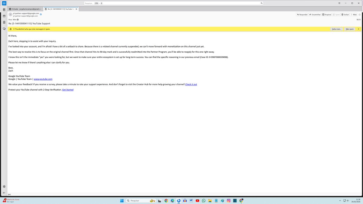 PensaPoesia's tweet image. @TeamYouTube Case 5-1441000041113. Zach sent another IMPOSSIBLE script! Telling me to subscribe again through a channel I DELETED. It DISAPPEARED! I can't access what doesn't exist. This is a technical loop. I need a HUMAN to manually unlink my accounts from the ghost channel!