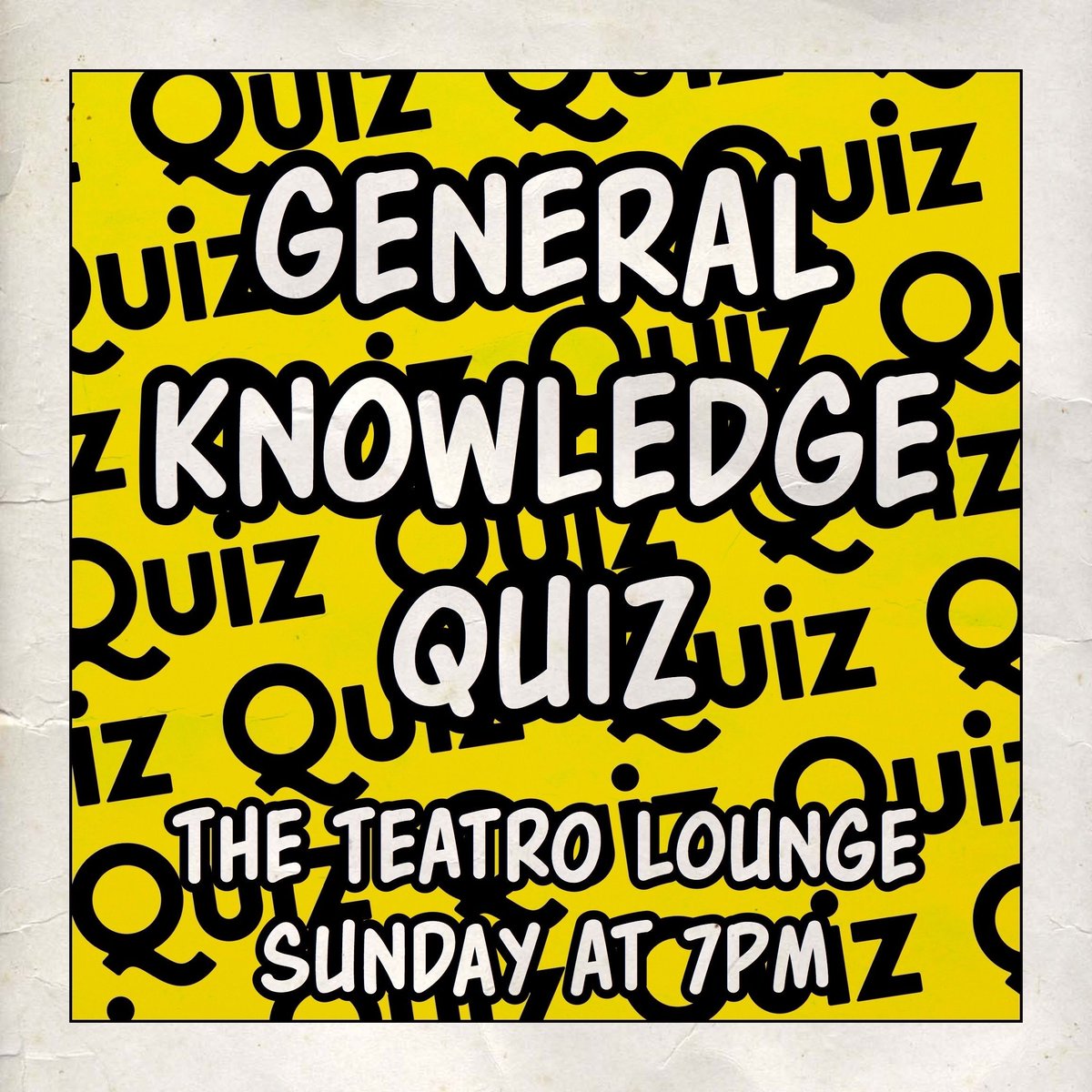 Join us on Sunday at #TheTeatroLounge in #Clevedon for our next