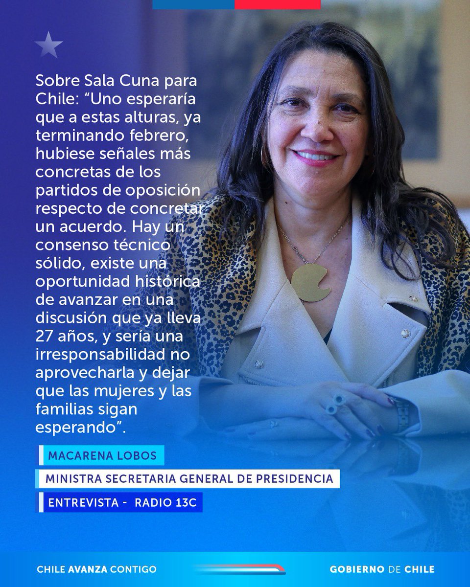 Ministerio Secretaría General de la Presidencia tweet media