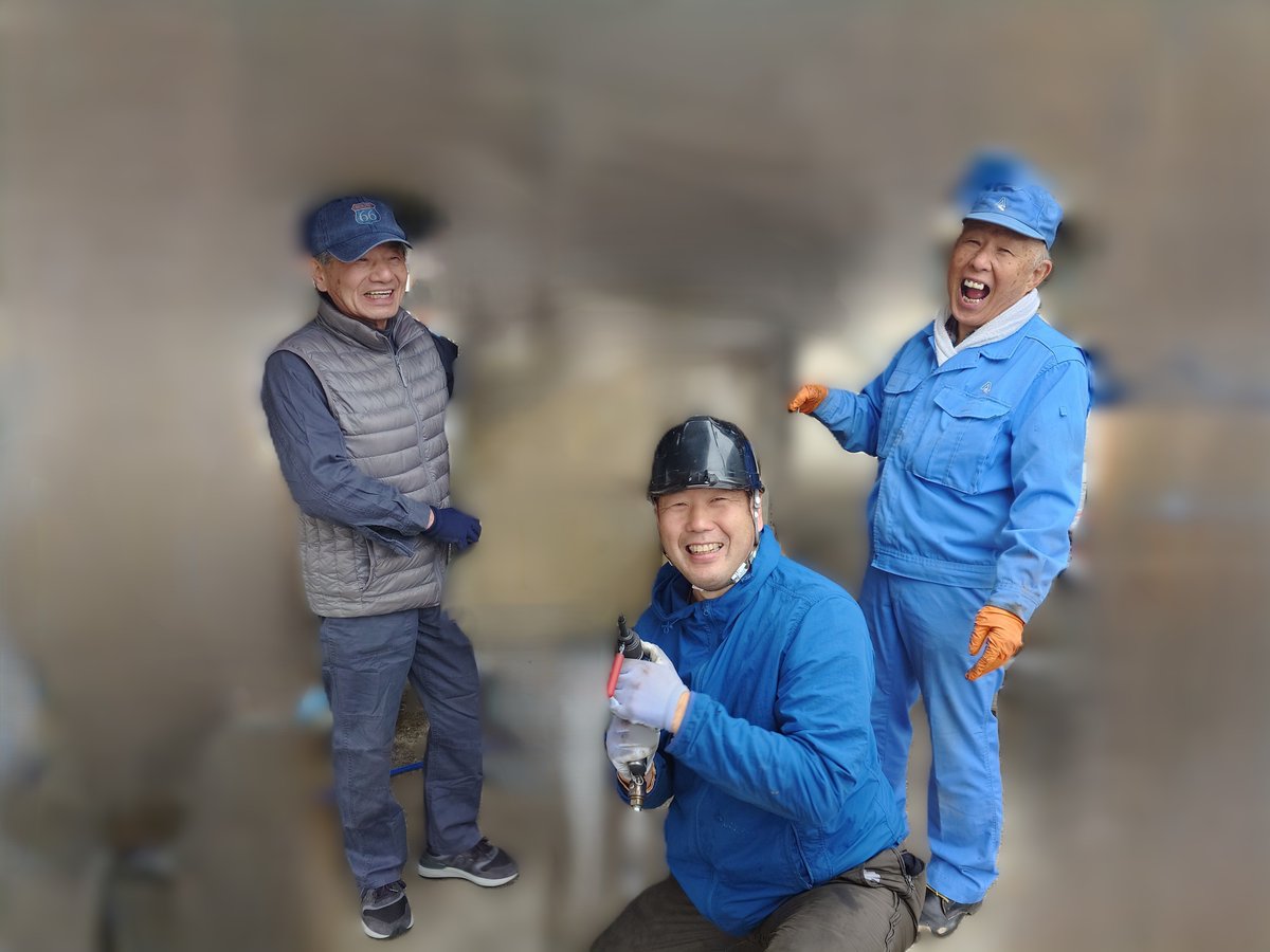 2月26日「YS-11試作1号機 保存作業」 本日は元整備員の方も満面の笑み