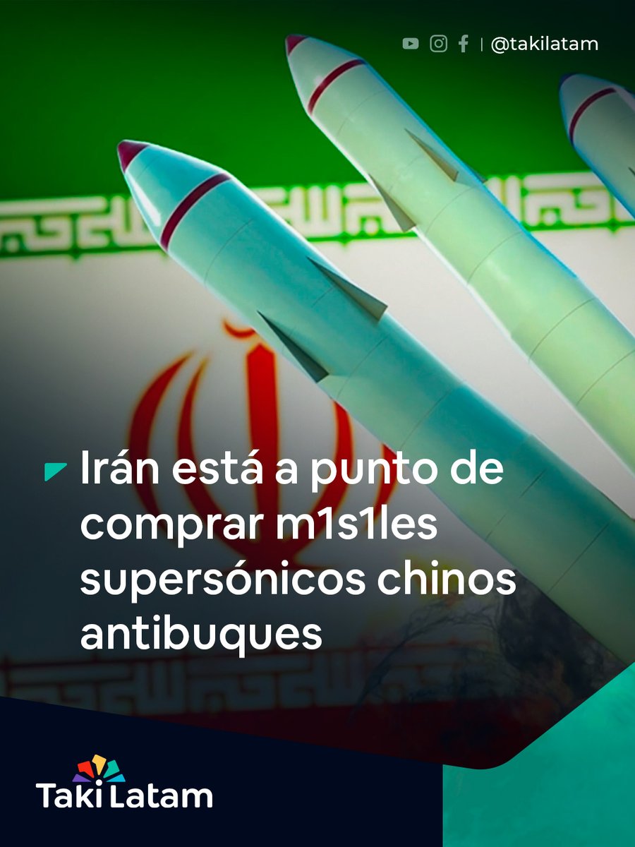 👉De acuerdo con una información compartida por Reuters, Irán está a punto de cerrar un acuerdo con China, para comprar misi-les antibuque. Aún no se ha dado a conocer la fecha de entrega.      

Ello ocurre justo cuando Estados Unidos despliega una gran fuerza naval cerca de la