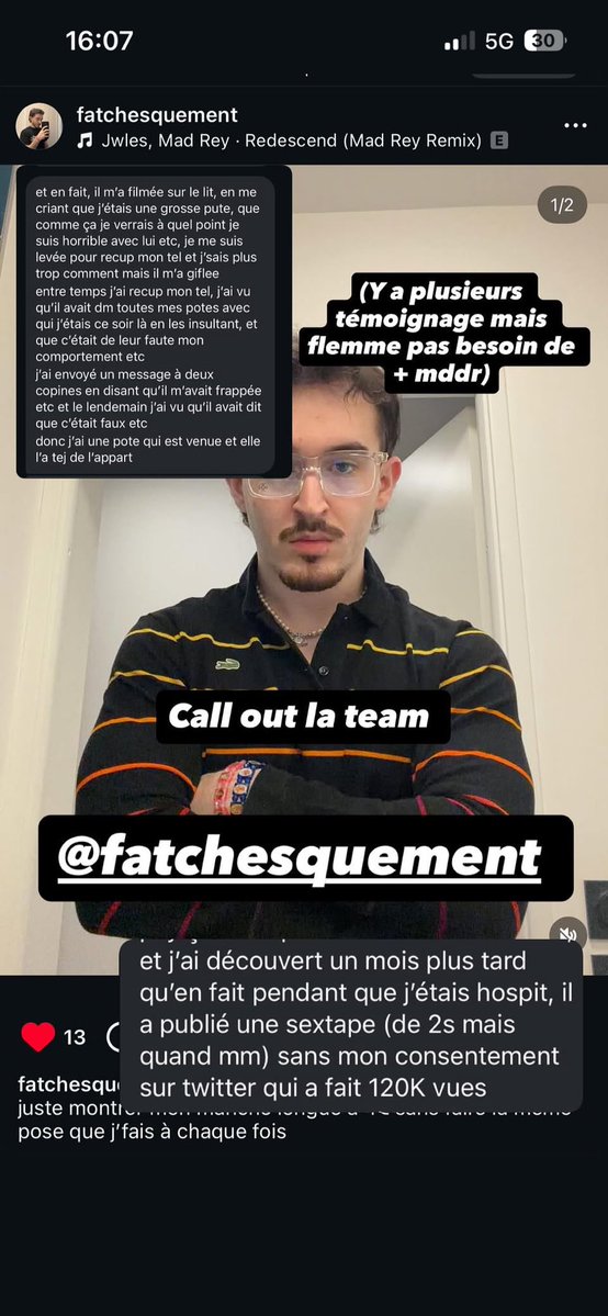 ⚠️ TOULOUSE / call out ⚠️

Tw VSS et violences conjugales 

Son Twitter c’est @/z40ur