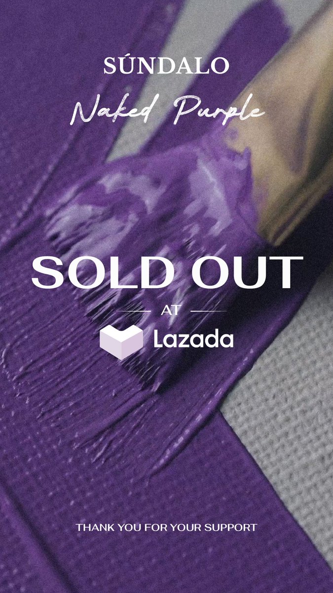 NAKED PURPLE
จำหน่ายหมดภายใน 10 วินาที บน Lazada

SÚNDALO ขอกราบขอบพระคุณ 10vely
และลูกค้าผู้ทรงเกียรติทุกท่าน
สำหรับการสนับสนุนอย่างล้นหลาม
และความเชื่อมั่นที่มีต่อแบรนด์เสมอมา

ทุกความไว้วางใจที่ท่านมอบให้
คือเกียรติสูงสุดของเรา

NAKED PURPLE
SOLD OUT in 10 Seconds on Lazada