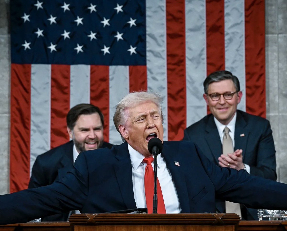 Will Trump’s policies move the U.S in the right or wrong direction 

🟢 Right Direction: 64% (+10)
🔴 Wrong Directions: 36% (-10)

(+/- vs Pre State Of The Union Speech)

CNN poll | 2/24