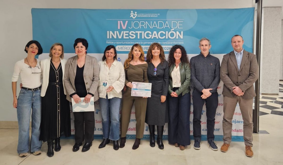 HUVMacarena's tweet photo. 🔝El talento científico de nuestros profesionales de #enfermería ha brillado en las jornadas nacionales de investigación organizadas por @icoesevilla

🥇 Nuestros compañeros han logrado cuatro de los ocho #PremiosNacionales de Investigación Enfermera 

✅ Lidia Ruiz, enfermera responsable de #Cuidados de #NeurologíayNeurofisiologíaClínica en nuestro 🏥 ha recibido el segundo premio a 'Mejor Proyecto Investigador Novel' por el proyecto  #EDictus 

✅Como #mejoresartículoscientíficos 2025 se han reconocido los trabajos de Rafael Fernández, David Sanabria y José Miguel Pérez

✅ Las jornadas han contado con la presencia de los responsables de la Dirección de Enfermería del hospital que han puesto en valor la creación de la nueva #Unidad de #Investigación de Enfermería en nuestro centro

¡Enhorabuena!