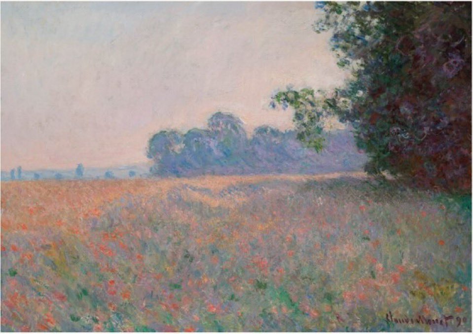 Arteymas_'s tweet photo. Campo de avena y amapolas - 1890, Claude Monet https://t.co/xUHBilmOZ1