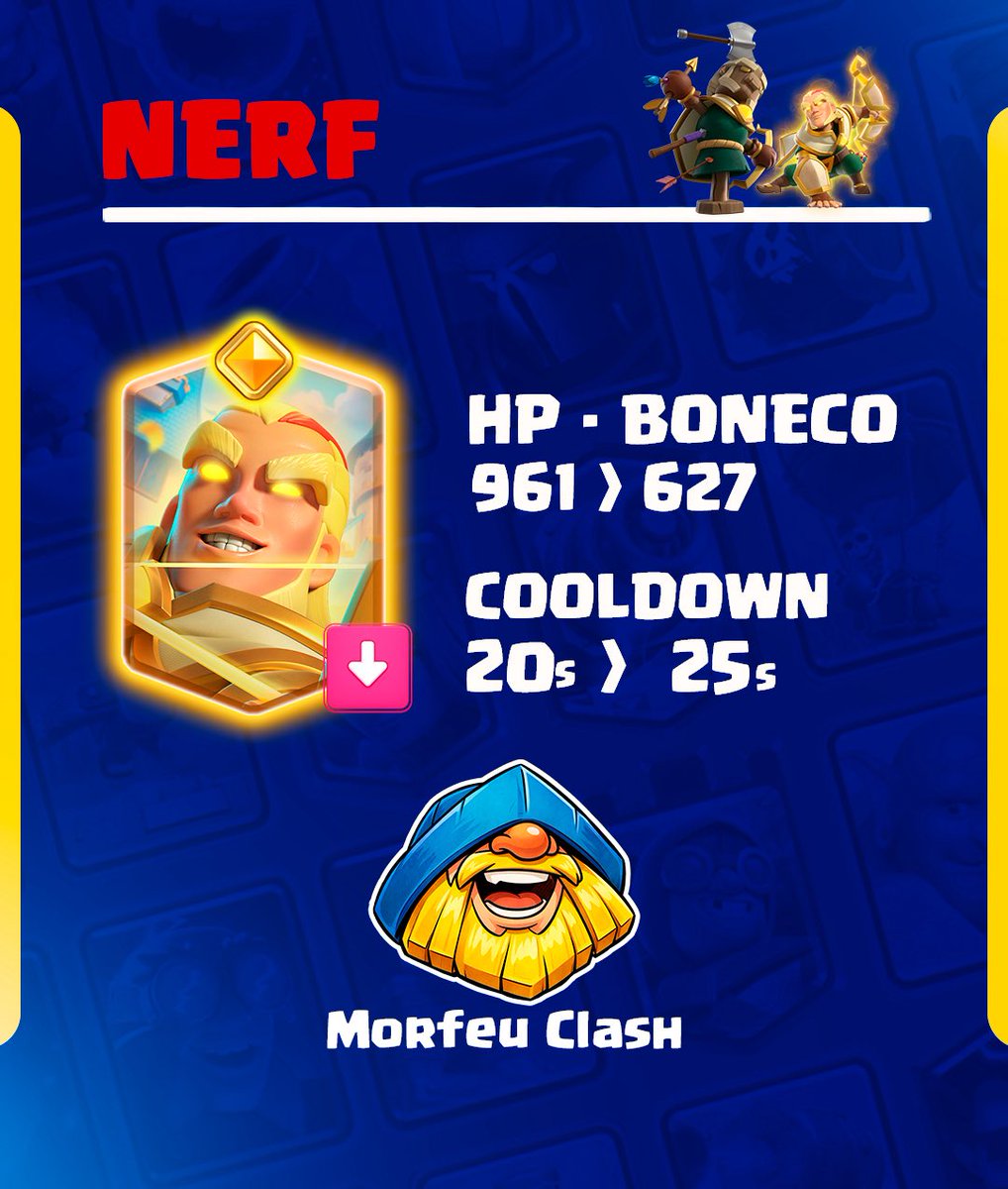 morfeuclash's tweet photo. Nerf arqueiro Magico #clash #clashroyale https://t.co/xUoEWWkL2y