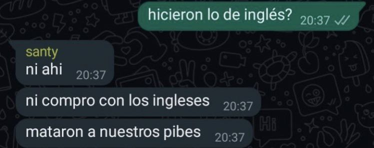 pero amigo tenemos q rendir