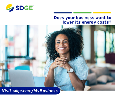 Use ceiling fans wisely. Reverse fans to clockwise in cooler months to push warm air down, reducing heating needs. Visit sdge.com/MyBusiness for more helpful energy-saving tips. #sdge #SDGEassist