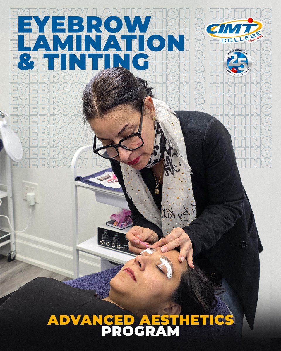 cimtcollege's tweet image. ✨ Elevate Your Beauty Skills with the Advanced Aesthetics Program at CIMT College.

📣 Join Our Open House
🗓 March 7, 2026
⏰ 1:00 PM – 3:00 PM
📍 Brampton Campus

📞 905-671-9999
📧 admissions@cimtcollege.com
🌐 cimtcollege.com

#cimtcollege #aesthetics #esthetician