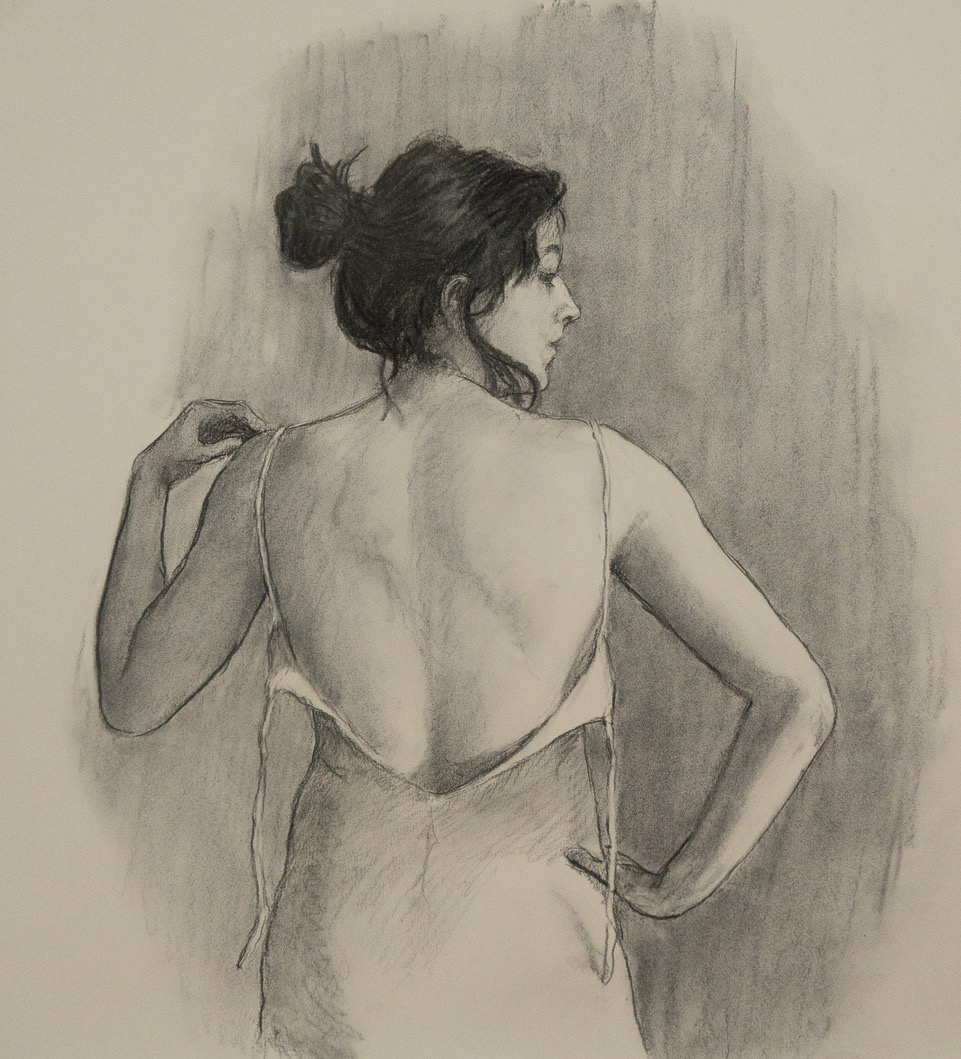 Life study, charcoal.

#lifedrawing #figurativeart #charcoal