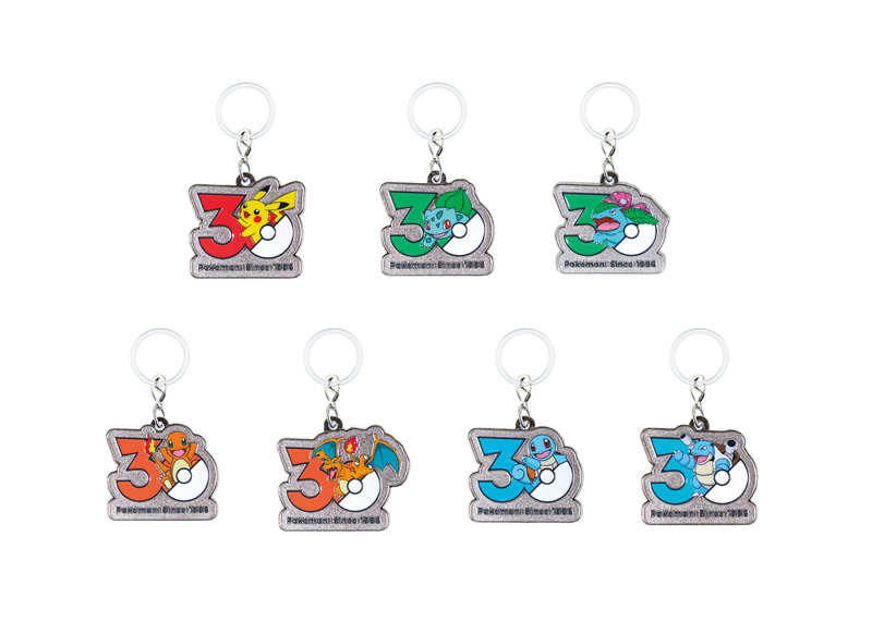ポケモン30周年のロゴが「メタルチャームマスコット」になって発売決定
