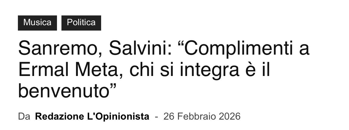 stopbleepingme's tweet photo. ermal mi dispiace ma ormai per te non c'è più speranza #Sanremo2026 https://t.co/JN8PewuDlh