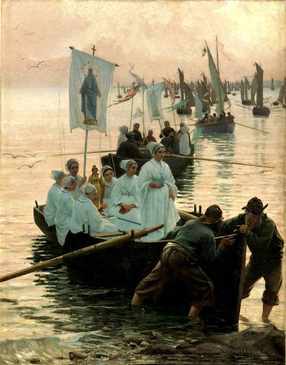 Alfred Guillou, The Arrival of the Procession of St. Anne from Fouesnant to Concarneau, c.1887