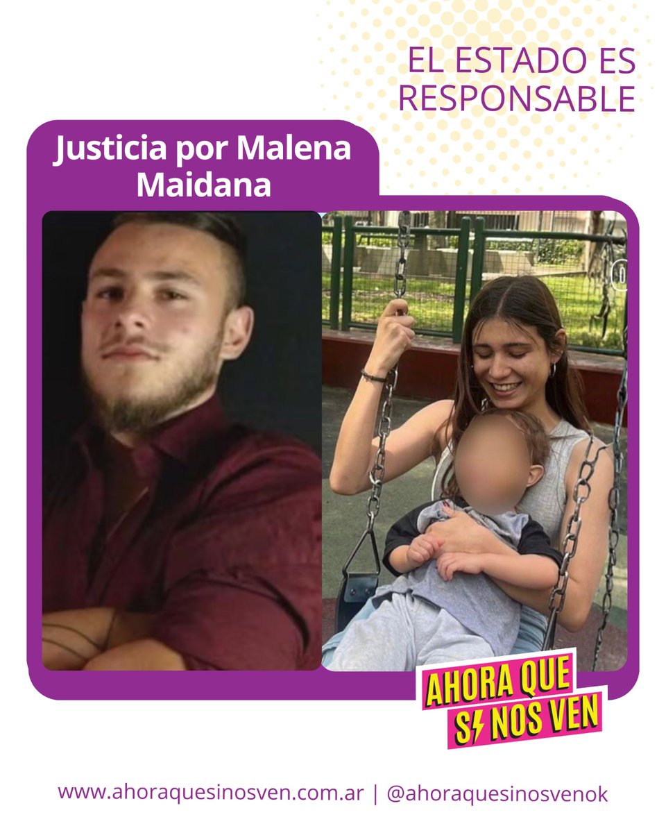 En la Argentina del ajuste y el negacionismo, nos matan por placer. 

Malena Maidana tenía 26 años. Era mamá de un niño de 3 años. Tenía sueños, comunidad y toda una vida por delante. Fue asesinada por Nahuel Lau de Hoz (22) mientras caminaba por su barrio en Ezeiza.