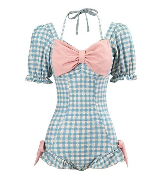 lingerie_toku's tweet photo. #純白彩永
水着:【Dream garden】水着 配色リボン　バックオープン　チェック柄ワンピース　水着 レディース
(カラー:水色)￥2,800

▼購入はこちら
https://t.co/iIOeWR6M5S https://t.co/haug3v3OrD