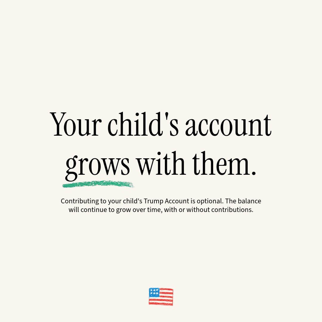 Trump Accounts tweet media