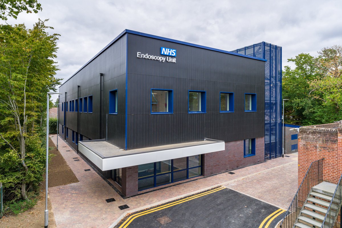 WesternBuild's tweet photo. We’re proud to share the completed 2,100m² SNEE Endoscopy Unit at Colchester Hospital, delivered for East Suffolk and North Essex NHS Foundation Trust.

#HealthcareConstruction #NHS https://t.co/IGojOZm9MP