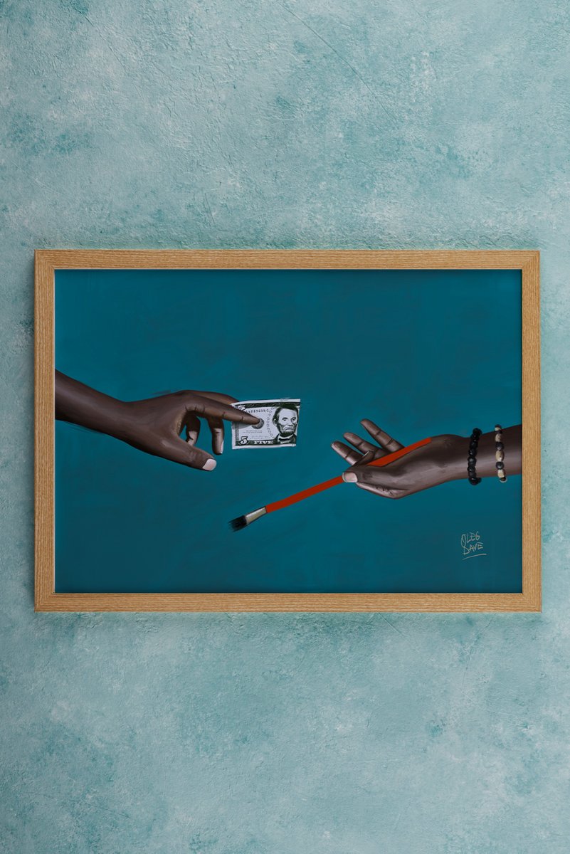 I painted this.
And this painting deserves a home, a gallery or a museum. 

I hope y'all will buy my art prints once it's available worldwide.