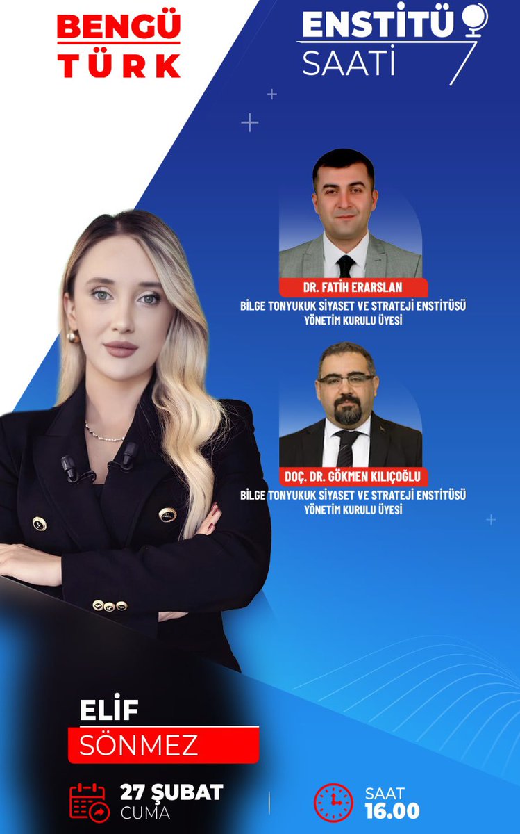 Enstitü saati,
27 Şubat Cuma Saat:16.00