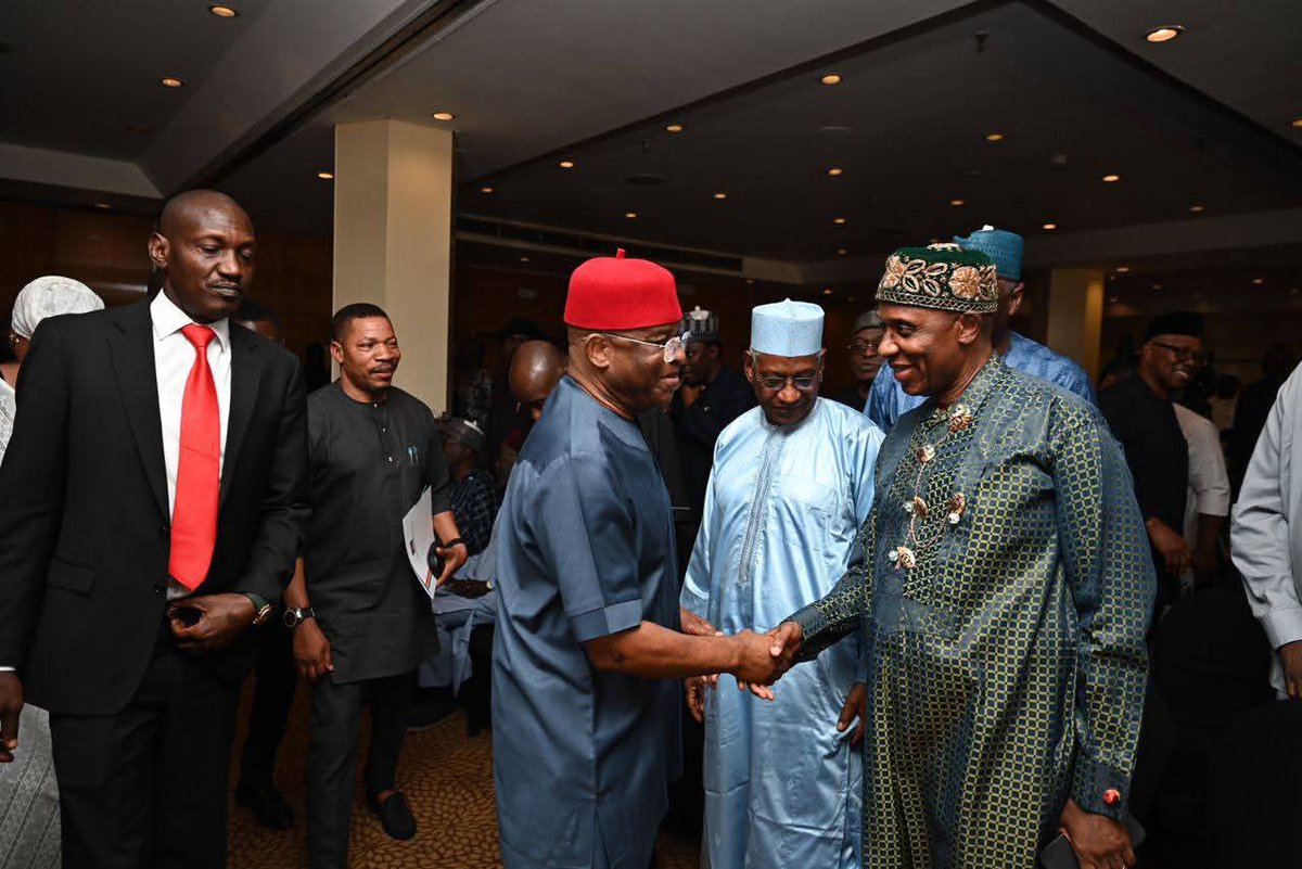 opem88's tweet photo. Rt hon Chibuike Rotimi Amaechi, HE Atiku Abubakar,  Senator David Mark, HE Peter Obi @PeterObi,  Senator Liyel Imoke and Hon. Nnenna Ukeje at the ongoing joint press conference on the Amended Electoral Act and other  matters today in Abuja. 
26th February 2026 https://t.co/q2PdzVGSEW