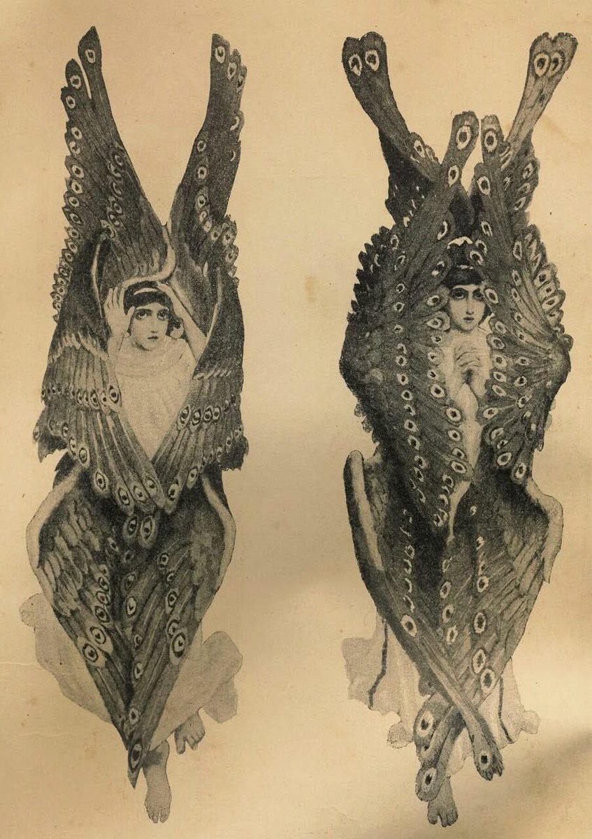 Sketches of Cherubim ~ Viktor Vasnetsov, 1893.⁣