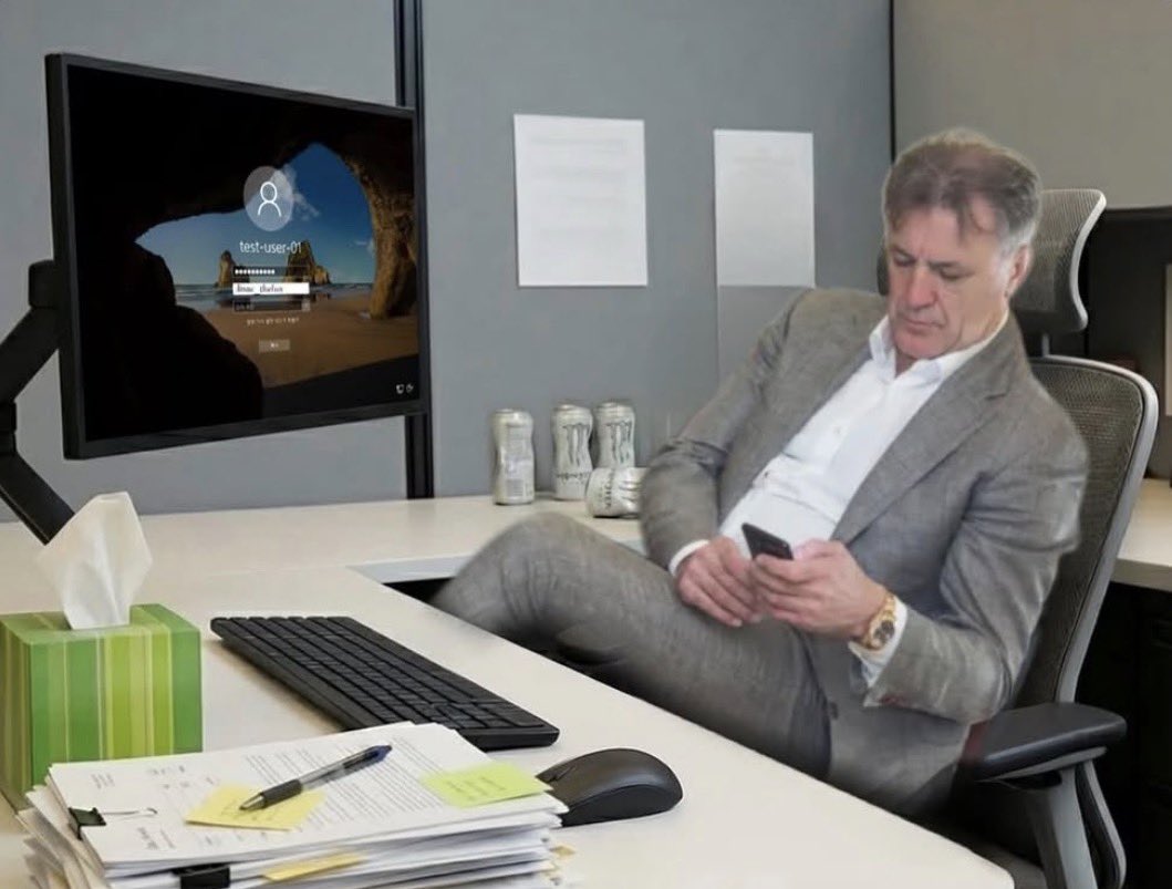 “I am overworked and underpaid.”

Me at work: