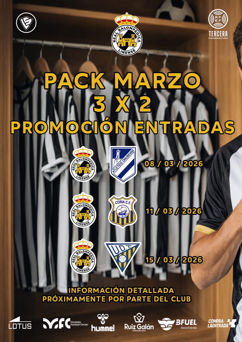 ‼️ 𝐎𝐅𝐄𝐑𝐓𝐀 𝐓𝐑𝐄𝐒 𝐄𝐍𝐓𝐑𝐀𝐃𝐀𝐒 𝐏𝐀𝐑𝐀 𝐋𝐀𝐒 𝐉𝐎𝐑𝐍𝐀𝐃𝐀𝐒 𝟐𝟏, 𝟐𝟓 𝐲 𝟐𝟔 

👉 Disfruta de la oferta adquiriendo los tres encuentros al precio de dos. 

📥 Las entradas se podrán obtener en las oficinas del club, en horario habitual, o en la web.