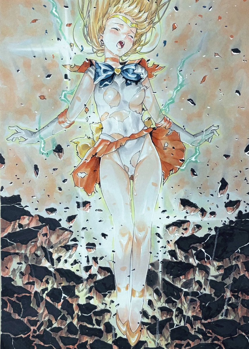 ドドドド・ドドド・ドッドー!
 #アナログ #セーラームーン #セーラーヴィーナス #ヒロインピンチ 