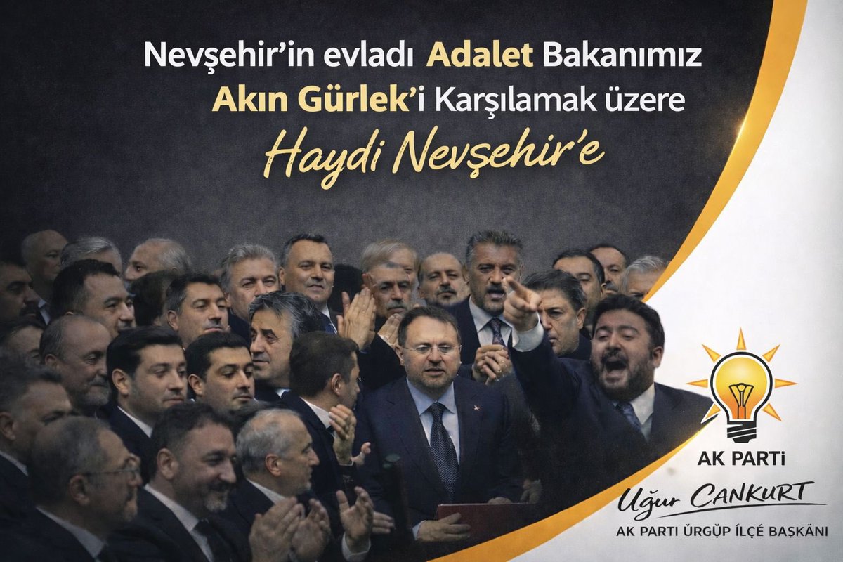 Nevşehir’imiz 33 yıl sonra yeniden bakan çıkarmanın mutluluğunu yaşıyor.

Adalet Bakanımız Sayın Akın GÜRLEK’i karşılamak üzere tüm dava arkadaşlarımızı bireysel araçlarıyla 10.00’da Nevşehir’e hareket etmek üzere Ürgüp asri mezarlığı önüne bekliyoruz..

Tüm halkımız davetlidir..