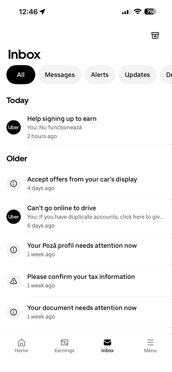 Cheregi_Cosmin's tweet photo. @Uber_Support The support in Romania doesn’t do anything, they delete all my tickets and won’t resolve my problem. https://t.co/pSyW8jOtS7