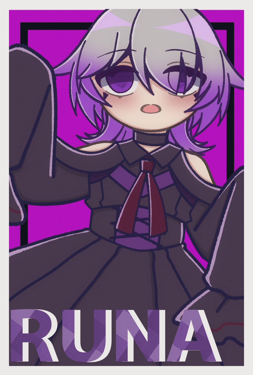 💜るなちゃん 💜 #創作クラスタフォロー祭り #イラスト好きな人と