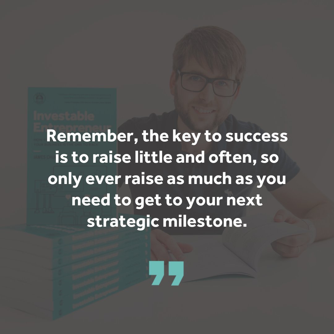 It’s best to think of your startup journey as a marathon, not a race.

Instead of trying to raise so much in one go, try to raise more often so you have enough to take you to your next milestone.
