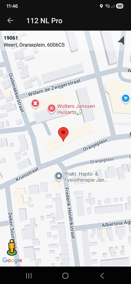 Inzet Ambulance op Oranjeplein, Weert