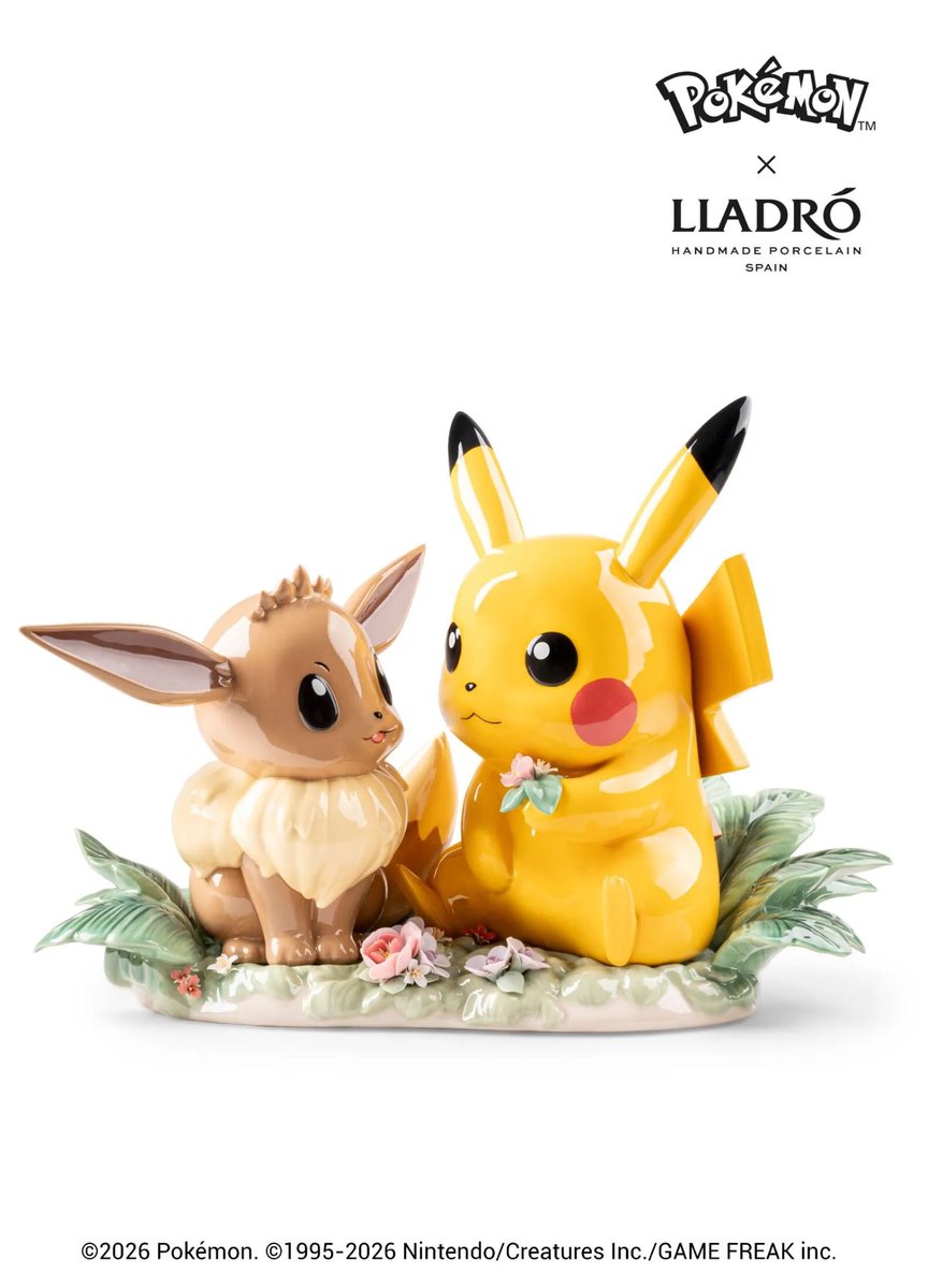 sugar_kabuu's tweet photo. ポケモン × リヤドロ の30周年グッズ。10万くらいなら欲しいなと思ったら110万だった… https://t.co/OQtVHMtUd8