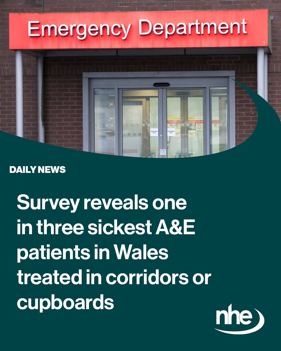 thenhenews's tweet image. 🚨 New RCEM survey reveals severe overcrowding in Welsh A&amp;amp;Es

Urgent action on bed capacity and patient flow is needed, with one in three of the sickest patients being treated in corridors.

More 👇
nationalhealthexecutive.com/articles/surve…

#NHSWales #EmergencyCare #RCEM #PatientSafety #AandE