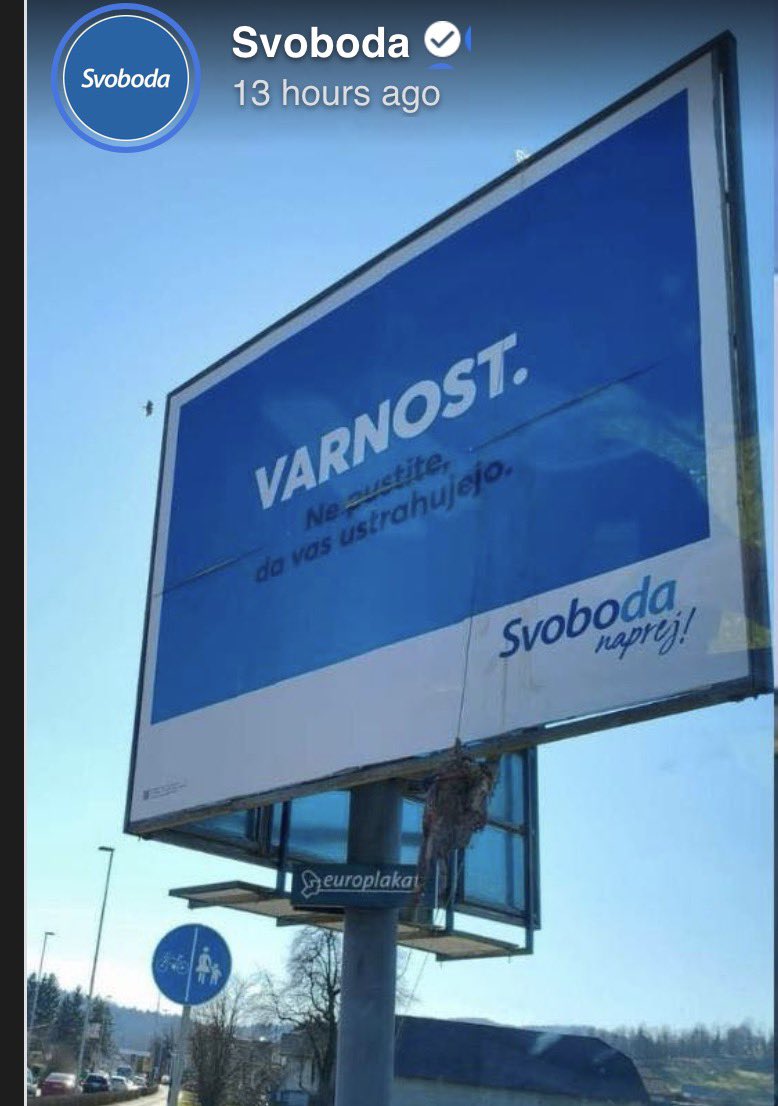 Ambrus666's tweet photo. Stanje duha in čista demonstracija kako se narod počuti po 4ih letih vladavine koruptivne levičarske mafije. Psa je škoda, sploh v primerjavi s politiko, ki bi morali viseti sredi prešerca. https://t.co/hk1F4teQck