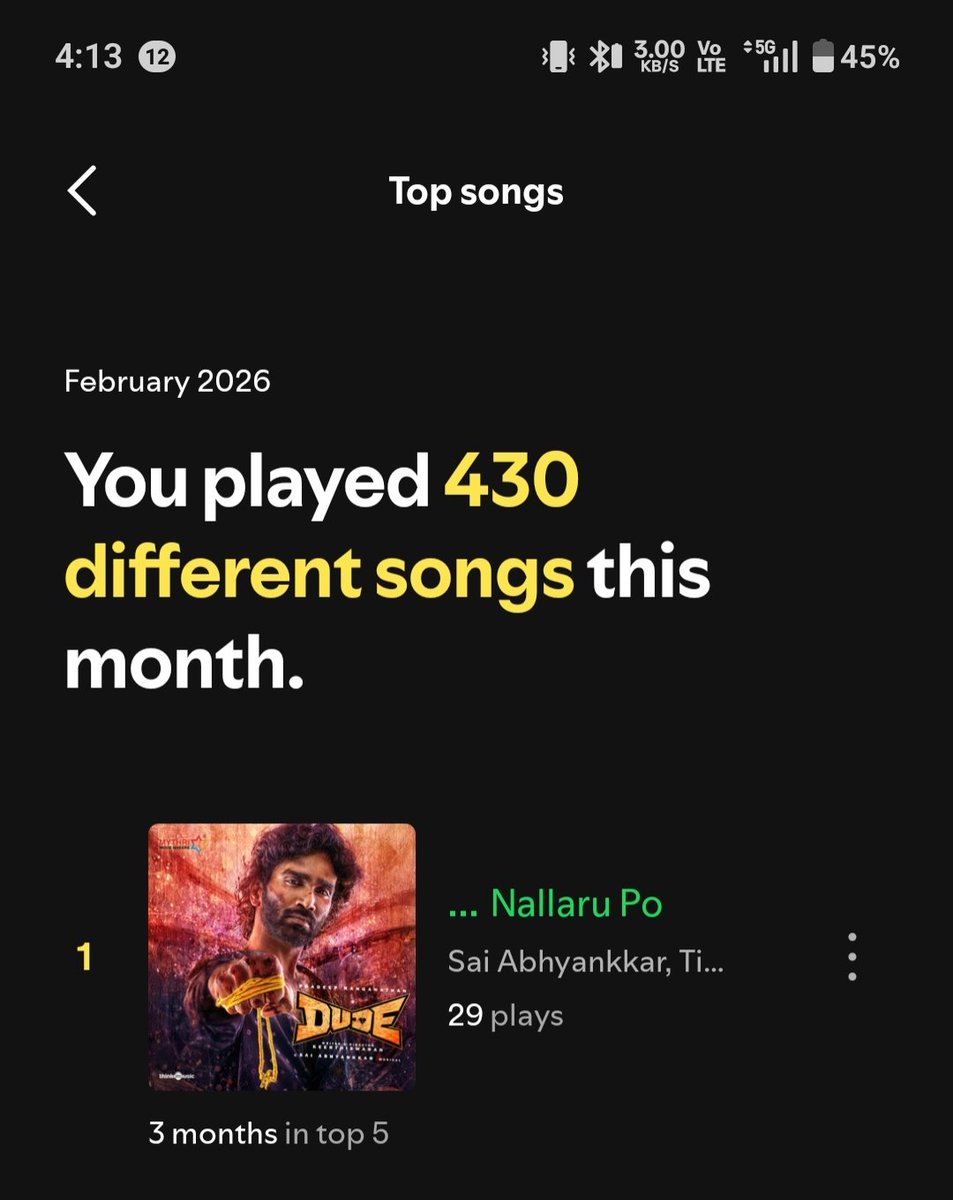 haaris786str's tweet photo. Oh man @SaiAbhyankkar, "Nalaru Po" from Dude is an absolute banger! Sai's vocals hit that raw, realistic vibe perfectly—those lyrics about love and longing, paired with the tharamana velapaduu (soul-stirring melody), give me chills every time. It's pure Tamil cinema magic. https://t.co/fDV9JEXZ1O