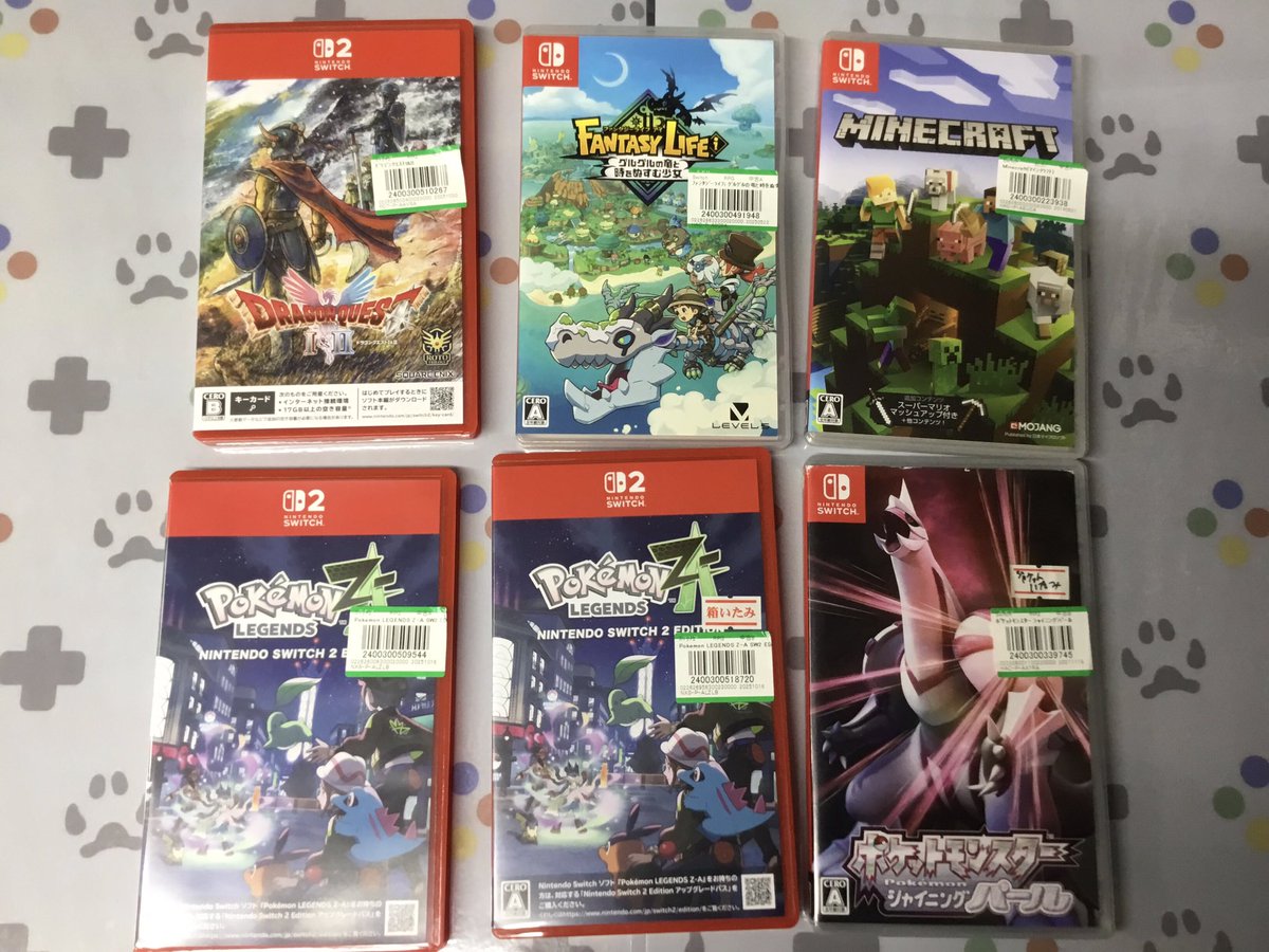 switch 『ファンタジーライフi』『Minecraft』『ポケモンシャイニング