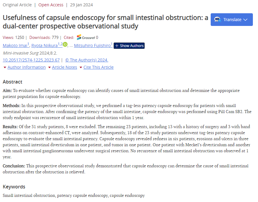 Mini-invasive Surgery tweet media